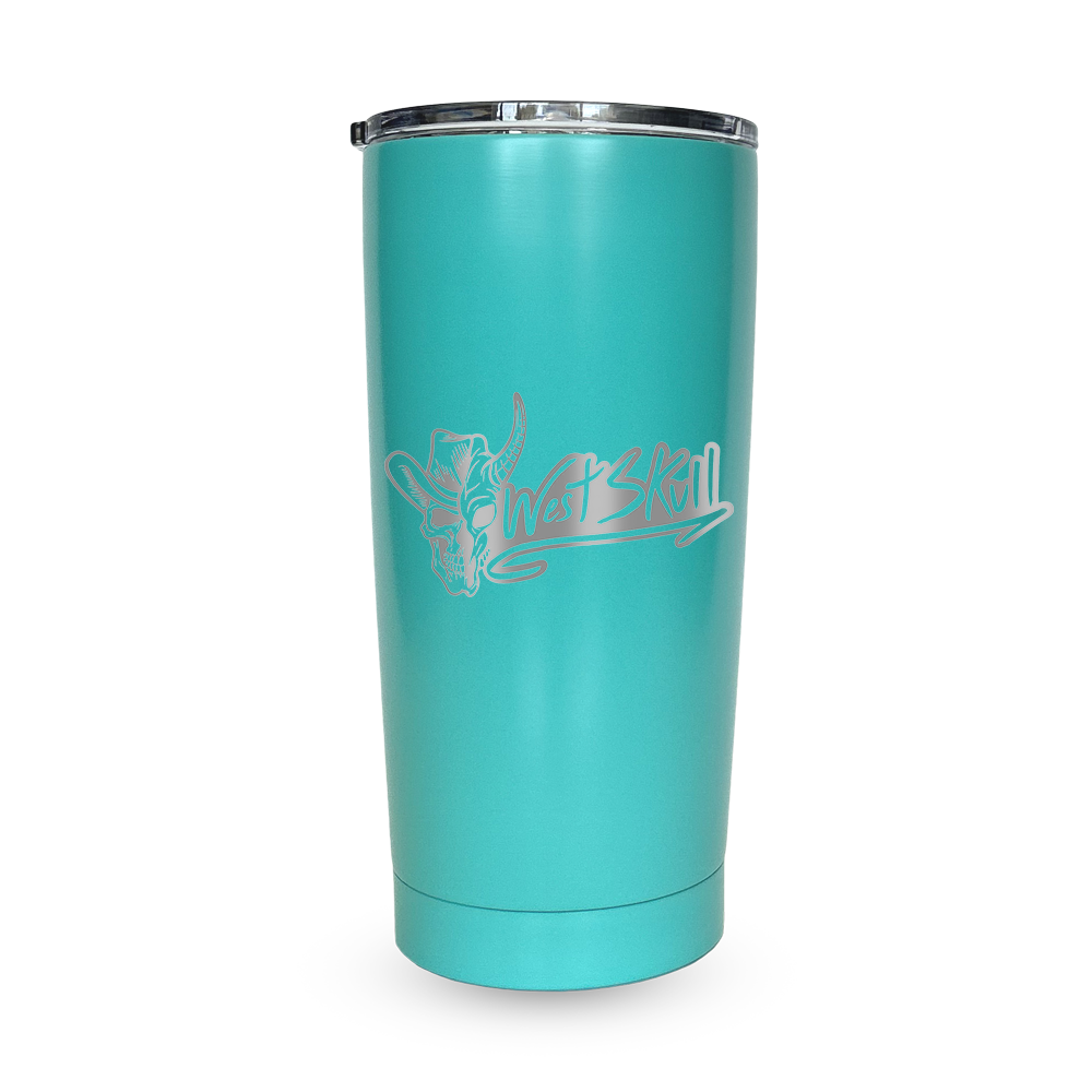 Bouteille isotherme Westskull - détail logo - accessoire urbain Canada