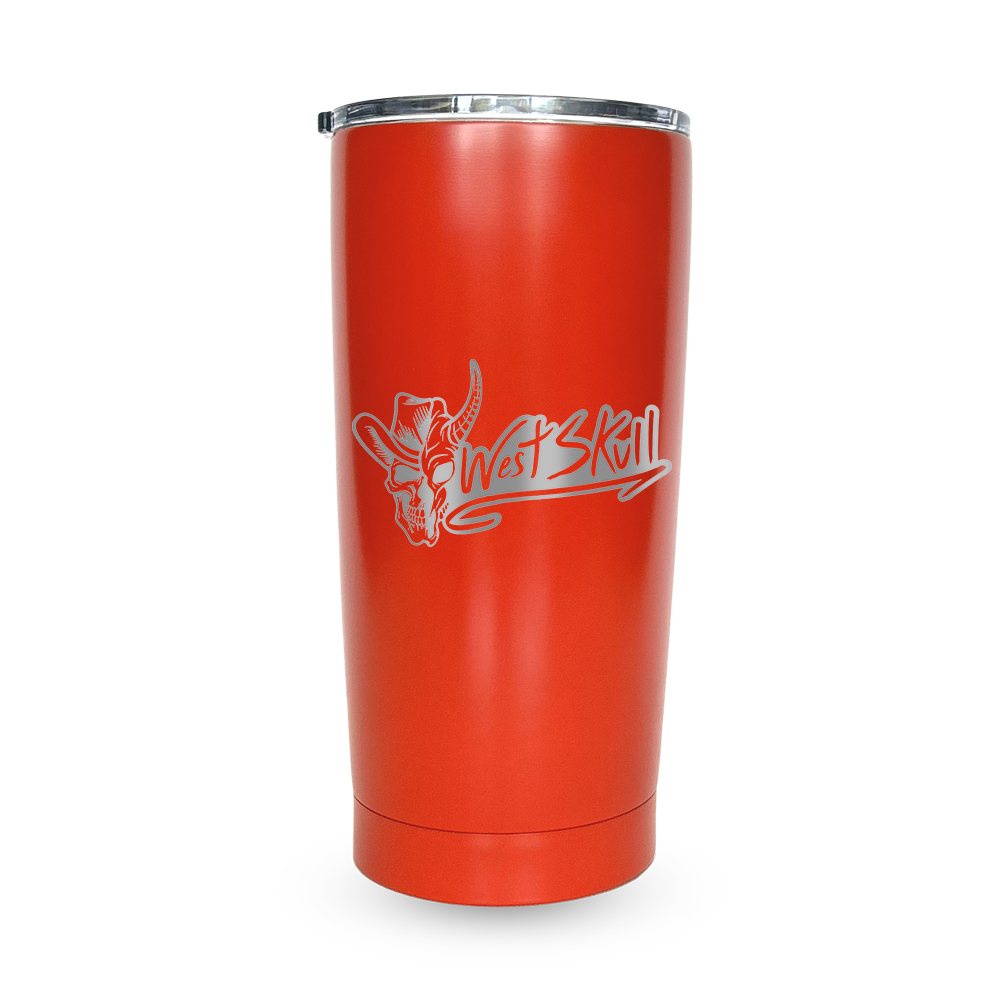 Bouteille isotherme Westskull - détail logo - accessoire urbain Canada