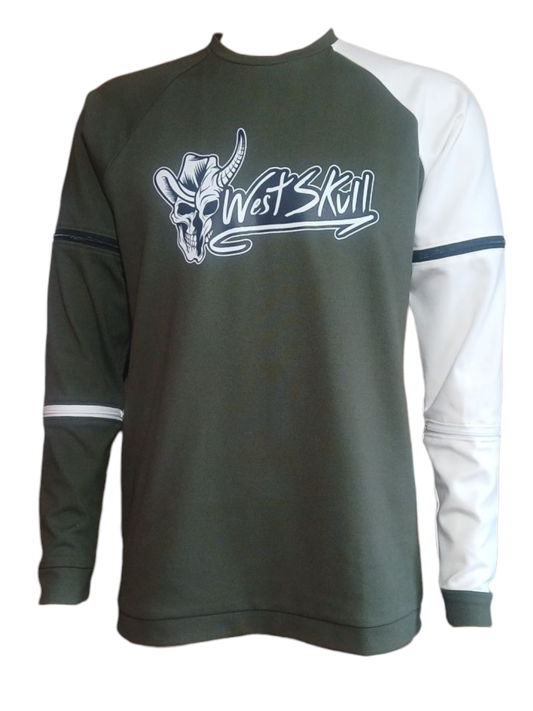 Chandail zipper Westskull - détail zip - streetwear Canada
