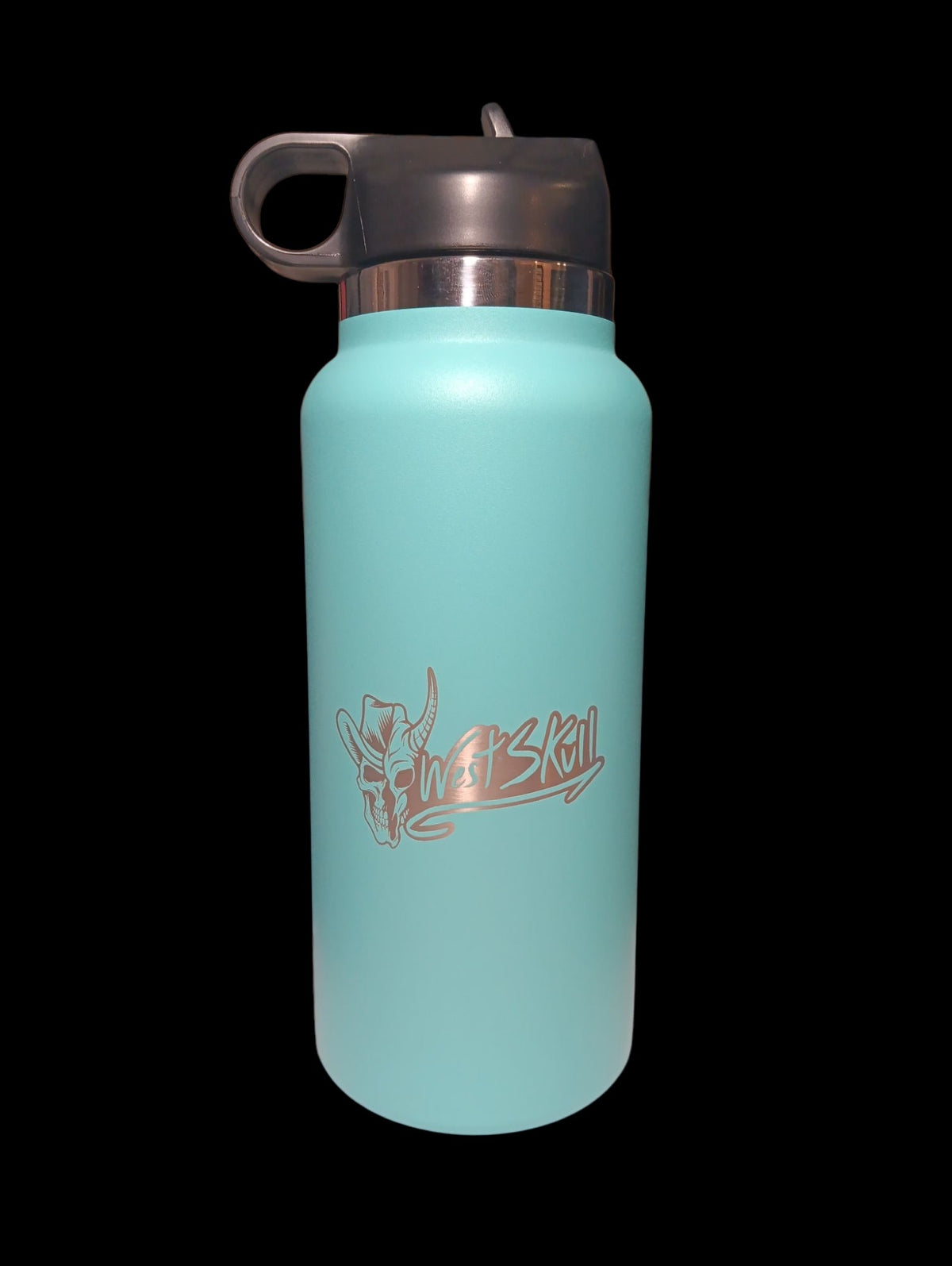 Bouteille isotherme Westskull - vue de face - accessoire streetwear Canada