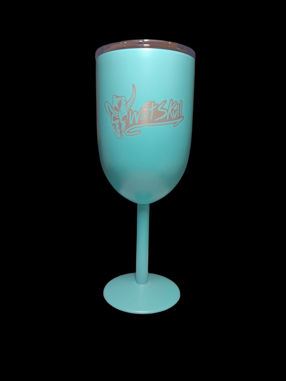 Coupe à vin isotherme Westskull - détail logo - accessoire urbain Canad