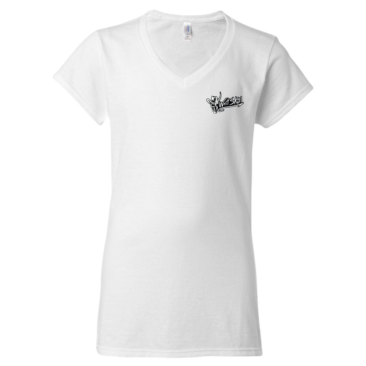 Camisole homme blanche Westskull - vue de face - streetwear urbain Canada
