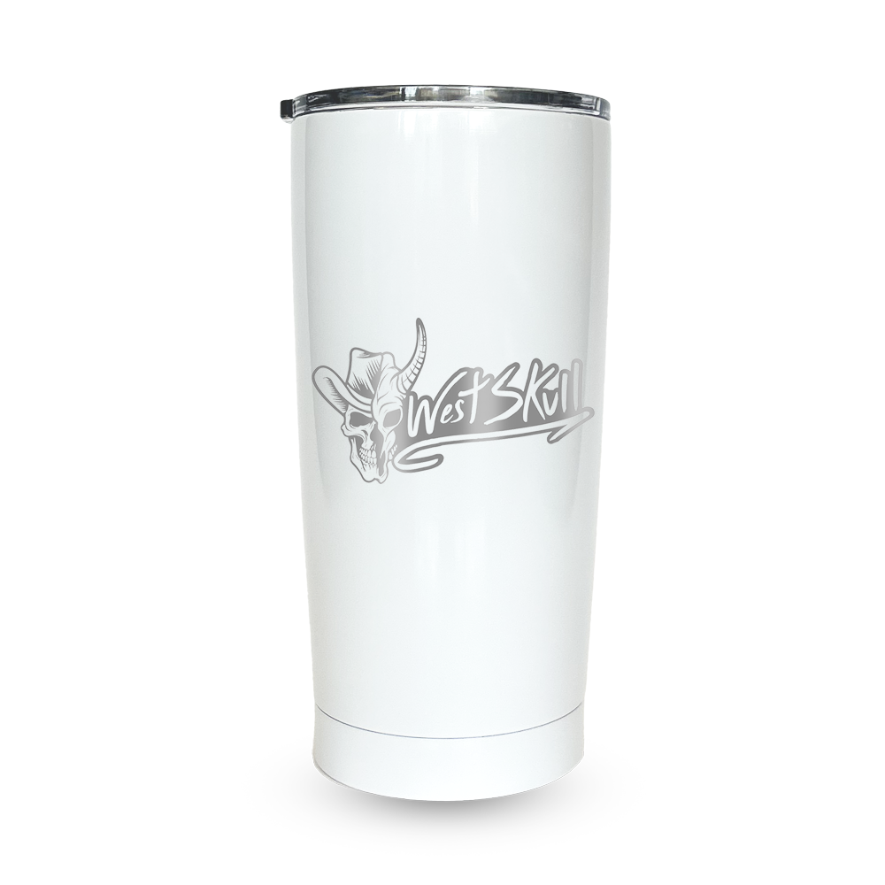 Bouteille isotherme Westskull - détail logo - accessoire urbain Canada