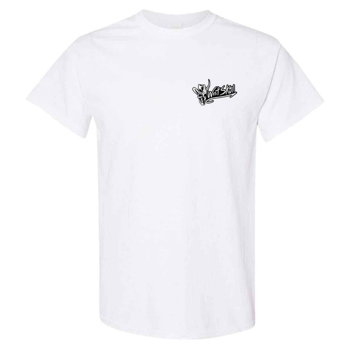 T-shirt manches courtes Westskull - vue de face - streetwear urbain Canada